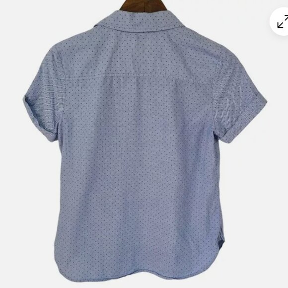 Tommy Hilfiger | Blue Polka Dot Button Down shirt - Picture 2 of 16